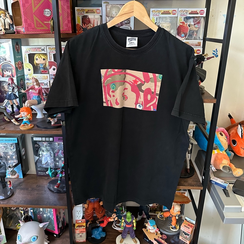Billionaire Boys Club Graphic T-Shirt L Black Pink Camo Helmet Tee BBC